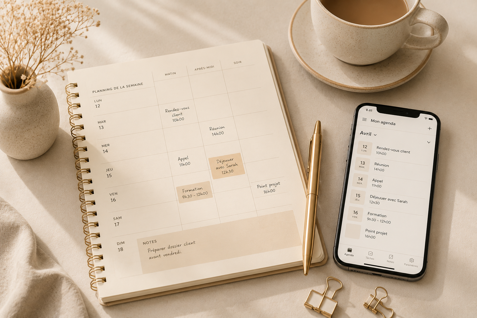 Gestion d'agenda & coordination